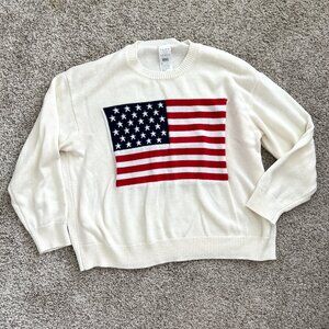 US Flag - Patriotic - Sweater - Pullover - Size XXL- American